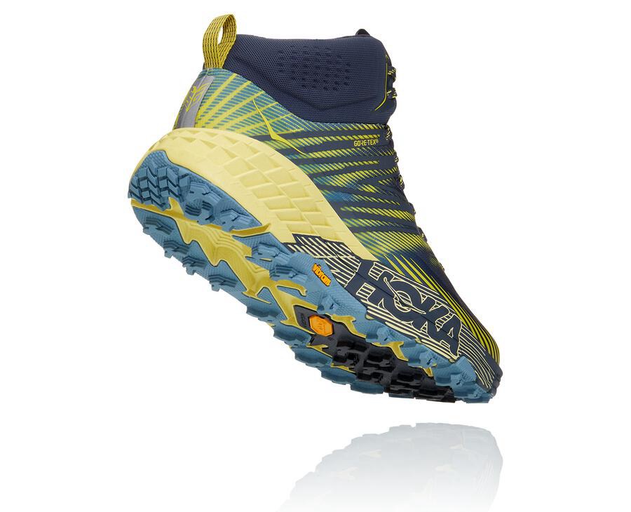 Hoka Australia One One Speedgoat Mid GORE-TEX 2 - Mens Trail Shoes Navy - DAIJS-4921